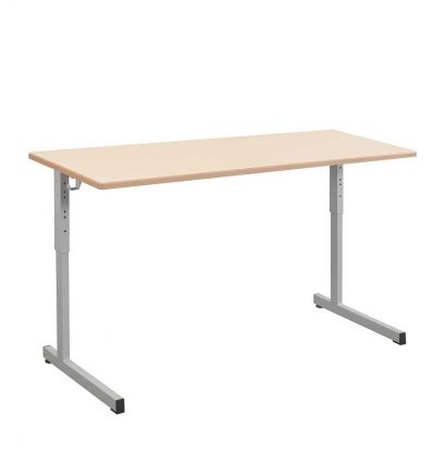 Table scolaire réglable en hauteur 2 places