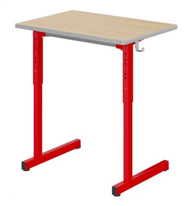 Table scolaire réglable en hauteur individuelle