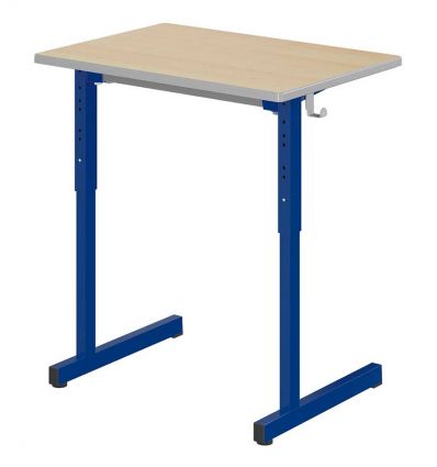 Table scolaire réglable en hauteur individuelle