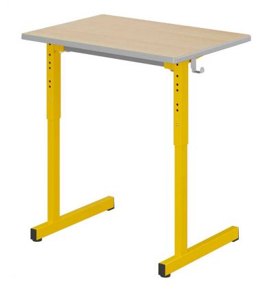 Table scolaire réglable en hauteur individuelle