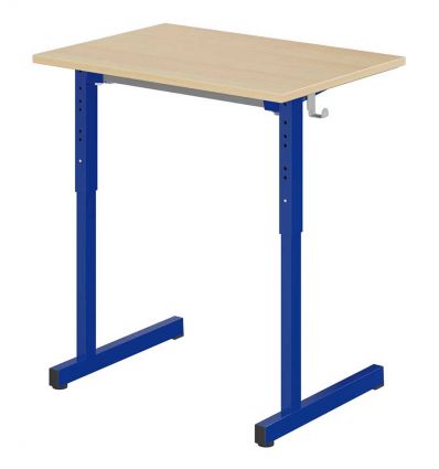 Table scolaire réglable en hauteur individuelle