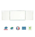 Tableau blanc triptyque école émaillé