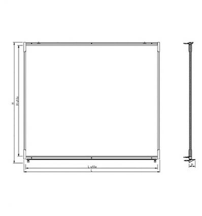 Tableau blanc de projection école émaillé