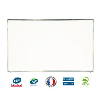 Tableau blanc de projection école émaillé