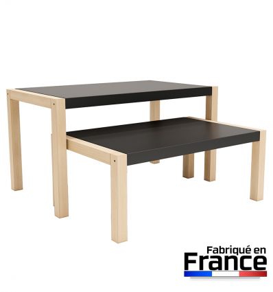 Tables Gigognes Fleuriste en Sapin Massif