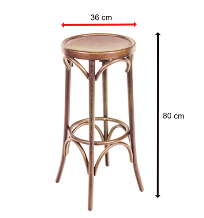 Tabouret bar bois hêtre massif