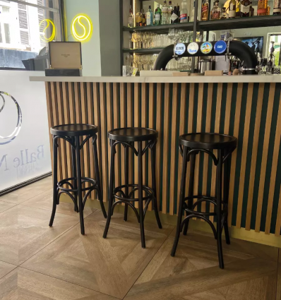 Tabouret bar bois hêtre massif