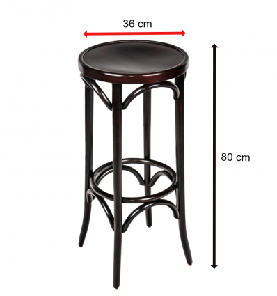 Tabouret bar bois hêtre massif