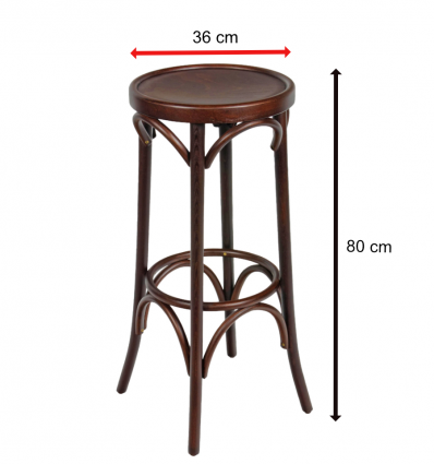 Tabouret bar bois hêtre massif