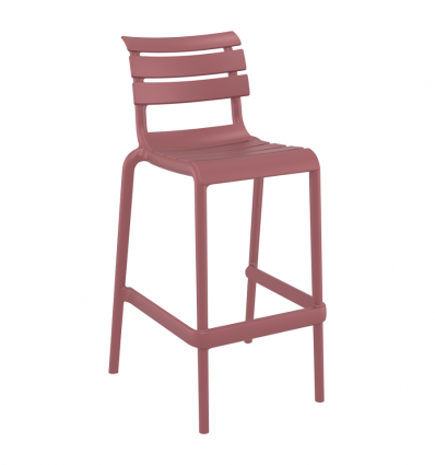 Tabouret avec assise à lattes