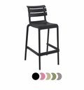 Tabouret avec assise à lattes