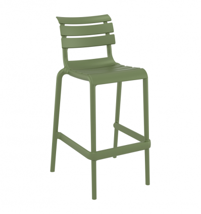 Tabouret avec assise à lattes