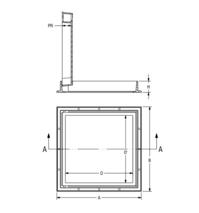 Tampon à paver 70x70