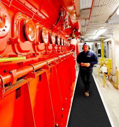 Tapis antidérapant industriel à usage intensif
