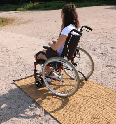 Tapis d'accès plage en fibre de coco
