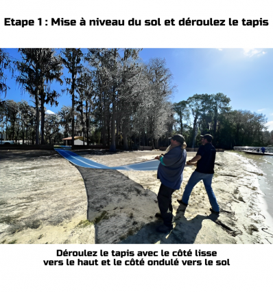Tapis PMR plage en polyester