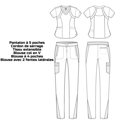 Tenue aide soignante couleur