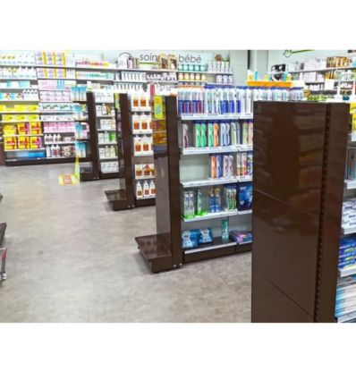 Tête de gondole magasin