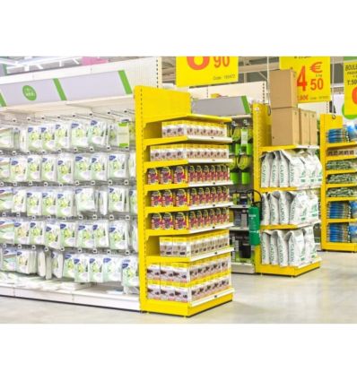 Tête de gondole magasin