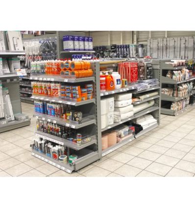 Tête de gondole magasin