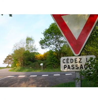 Thermocollé Cédez le Passage par Lot de 10