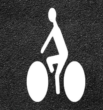 Symbole Thermocollé Homme à Vélo