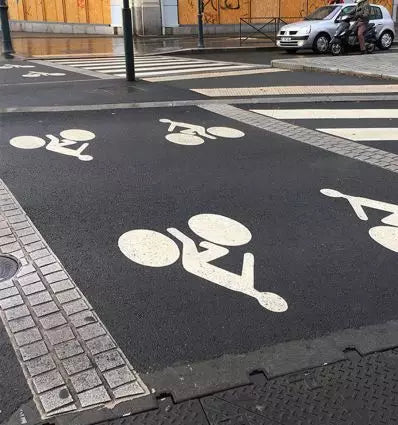 Symbole Thermocollé Homme à Vélo