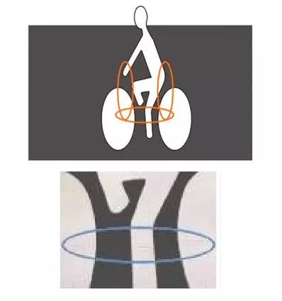 Symbole Thermocollé Homme à Vélo