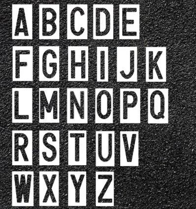 Thermocollé Lettres (de A à Z)