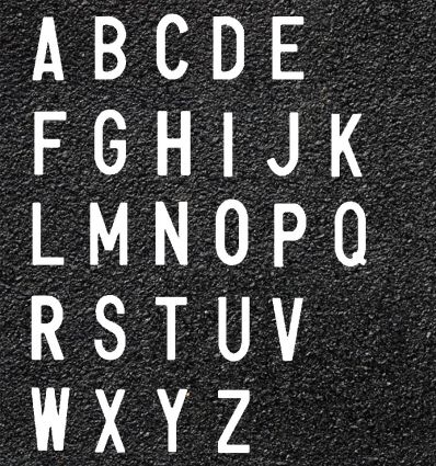Thermocollé Lettres (de A à Z)