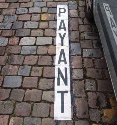 Thermocollé sigle "PAYANT"