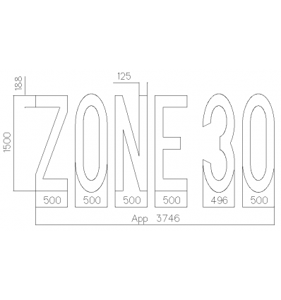 Thermocollé Zone 30