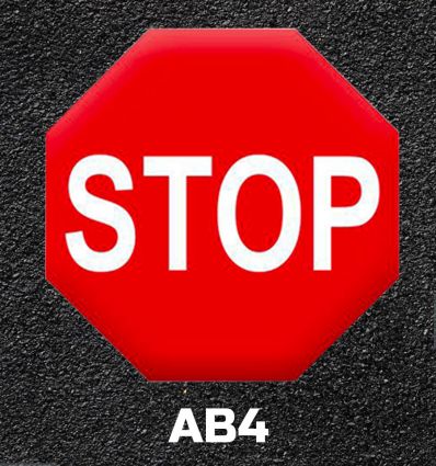 Thermocollés Panneaux routiers de type A et AB
