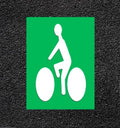 Thermocollé vélo blanc sur fond vert