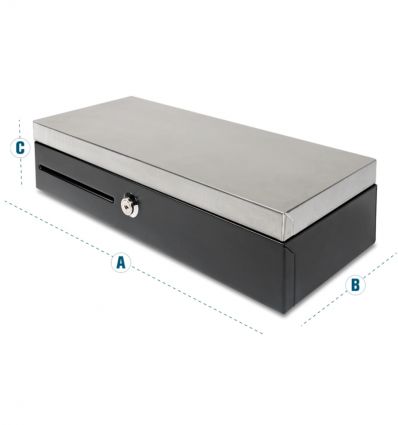 Tiroir caisse Flip-Top renforcé Safescan HD-4617C - 46 x 17 cm