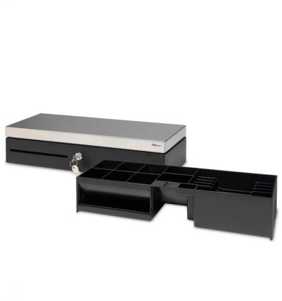 Tiroir caisse Flip-Top Safescan SD-4617S - 46 x 17 cm - Ouverture verticale