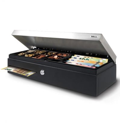 Tiroir caisse Flip-Top Safescan SD-4617S - 46 x 17 cm - Ouverture verticale