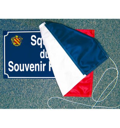 Tissu d'inauguration pour plaque