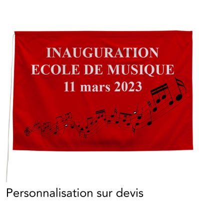 Tissu d'inauguration pour plaque