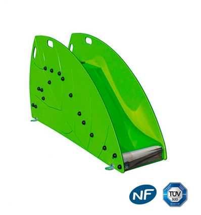 Toboggan Aire de jeux forme Feuille 1 à 6 ans