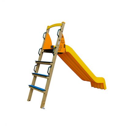 Toboggan aire de jeux en bois 1 à 12 ans