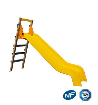 Toboggan aire de jeux en bois 1 à 12 ans