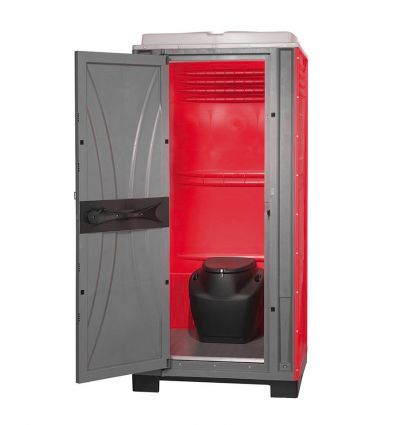 Toilette de chantier avec bac amovible