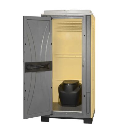 Toilette de chantier avec bac amovible
