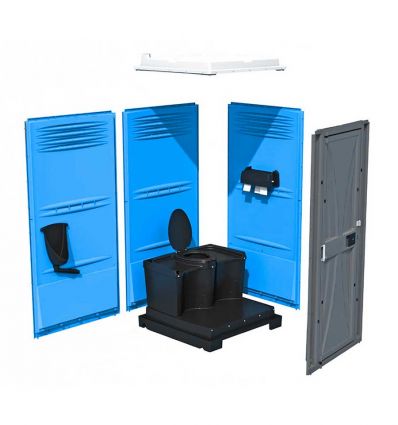 Toilette de chantier avec siège