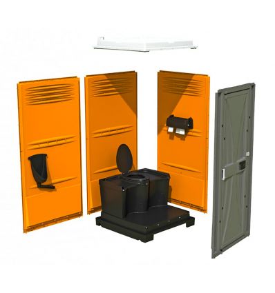 Toilette de chantier avec siège