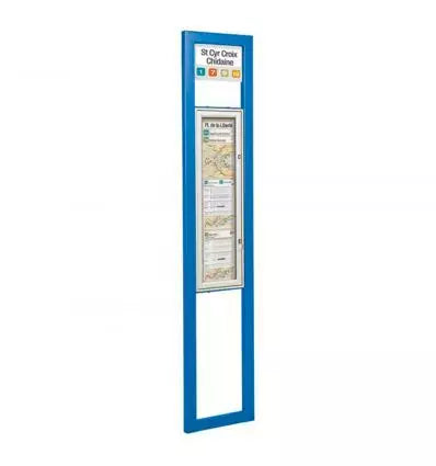 Totem arrêt de bus carré