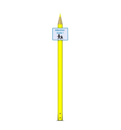 Totem Mât crayon en bois