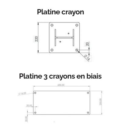 Totem Mât crayon en bois