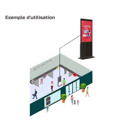 Totem numérique intérieur